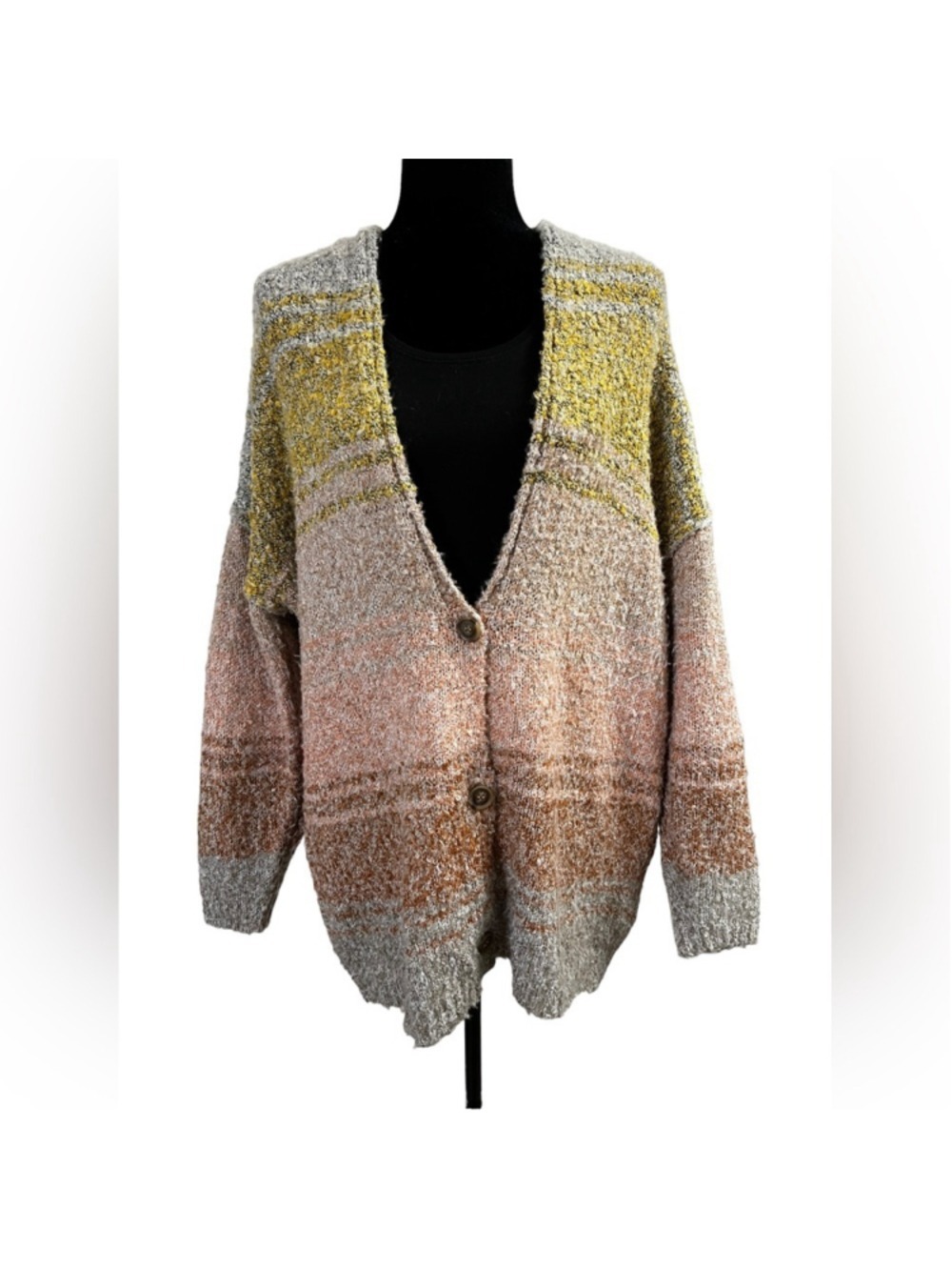 Coco & Jaimeson Color Block Cardigan Sweater - Picture 4 of 16